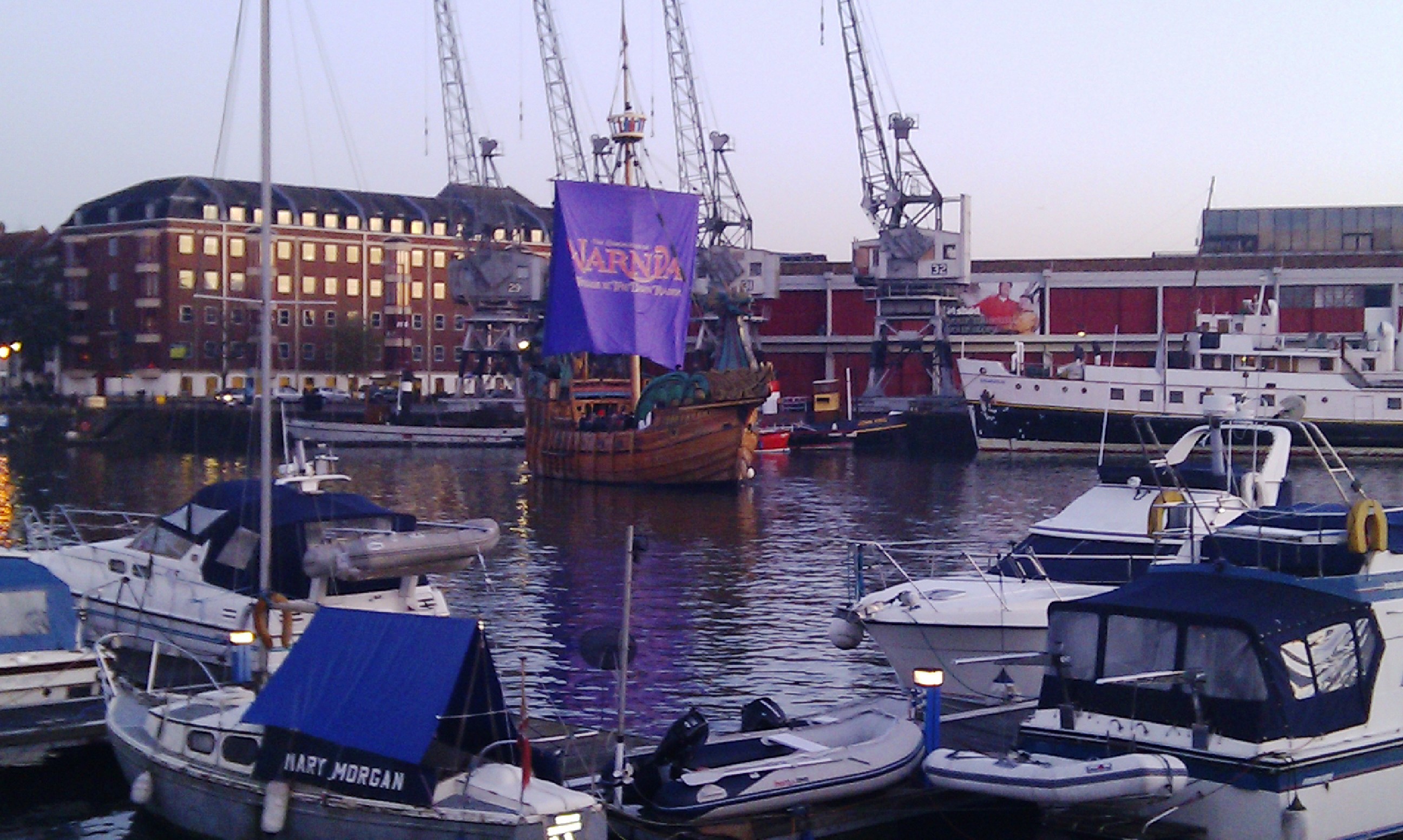 Bristol docks with the Mathew in the film Voyage of the Dawn Treader